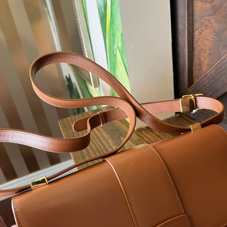 CHRISTIAN DIOR Montaigne 30 Flap Brown Calfskin Leather Shoulder Bag