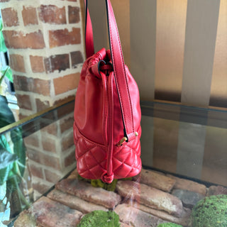 VERSACE Mini Icon Quilted Bucket Bag