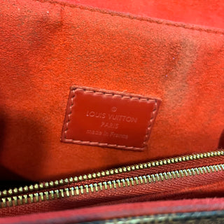 LOUIS VUITTON Caissa Damier Ebene Canvas Shoulder Bag