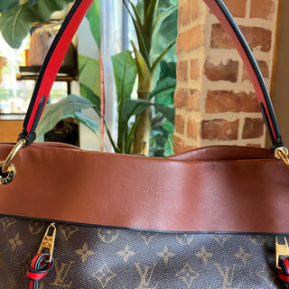 LOUIS VUITTON Tuileries Besace Caramel Monogram Canvas Hobo Bag