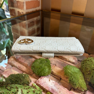 GUCCI White Britt Wallet