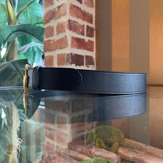 GUCCI GG Marmont Wide Black Leather Belt SZ 85/34