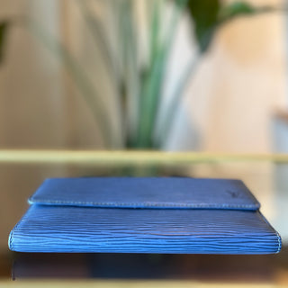 LOUIS VUITTON Vintage Sarah Wallet in Toledo Blue Epi Leather