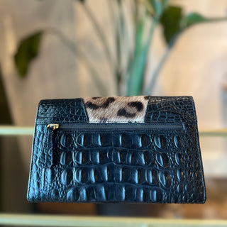 BRAHMIN Leopard Iona Hobo Shoulder