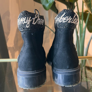 JIMMY CHOO x TIMBERLAND Crystal Utility Boots SZ 7
