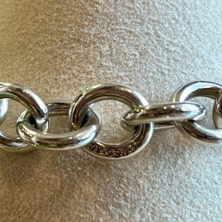 TIFFANY&CO. Rolo 925 Sterling Silver Chain Link Bracelet