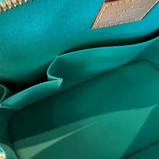 LOUIS VUITTON Monogram Vernis Alma Turquoise PM