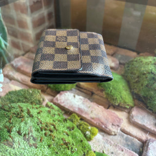 LOUIS VUITTON Damier Ebene French Purse