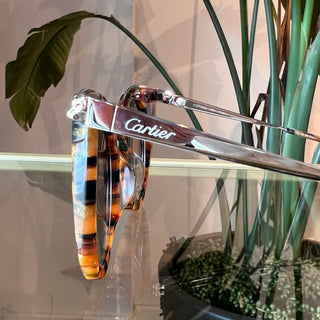 CARTIER Panthère de Cartier Tortoise Sunglasses