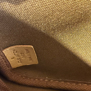 LOUIS VUITTON Multi Pochette Accessories Pink Brown Monogram Coated Canvas Crossbody Bag