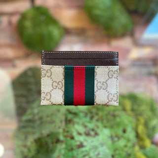 GUCCI GG Monogram Canvas Card Wallet