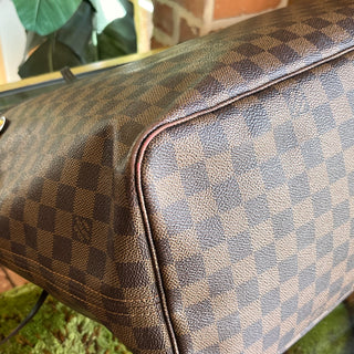 LOUIS VUITTON Neverfull GM Damier Ebene Canvas Tote Bag