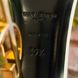 SAINT LAURENT Light Beige Opyum 110 YSL Heels SZ 39.5 (US 9.5)