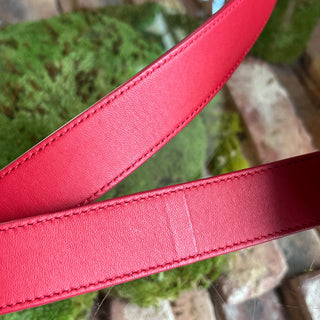 BOTTEGA VENETA Red Nappa Intrecciato Belt Bag