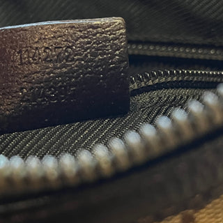 GUCCI Dark Brown Monogram Canvas Messenger Bag