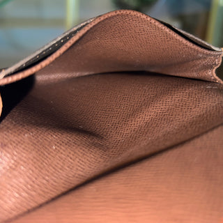 LOUIS VUITTON Enveloppe Carte de Visite Damier Ebene
