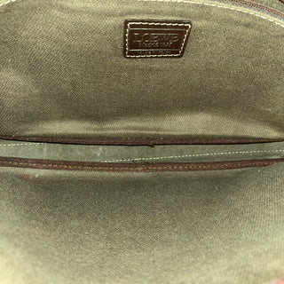 LOEWE Vintage Brown Anagram Canvas Pouch Crossbody Bag
