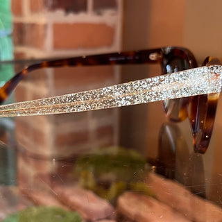JIMMY CHOO MIRTA/S Tortoise Shell Acetate Round Sunglasses