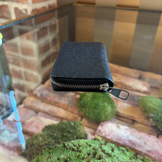 LOUIS VUITTON Black Taiga Wallet