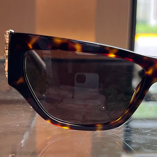 VERSACE MOD.4383 944/3 Tortoise Shell Acetate Rectangle Eye Sunglasses