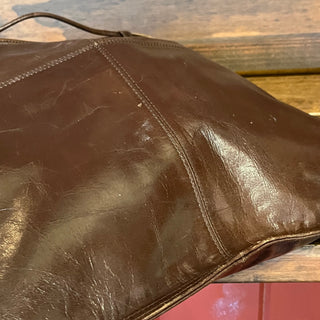 BOTTEGA VENETA Vintage Brown Leather Square Tote