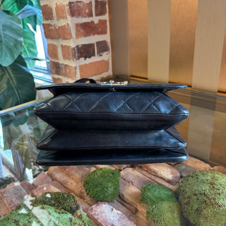 CHANEL Black Accordion Boy Bag