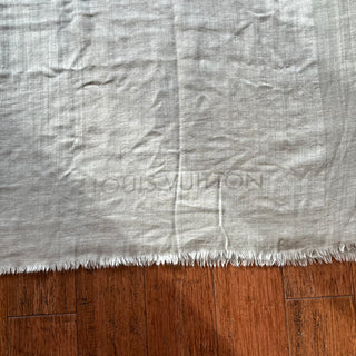 LOUIS VUITTON Gray Chale Voyage Cashmere Shawl