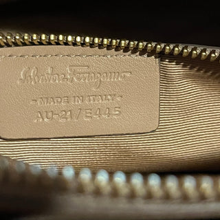SALVATORE FERRAGAMO Aline Nude Pink Smooth Leather Shoulder Bag