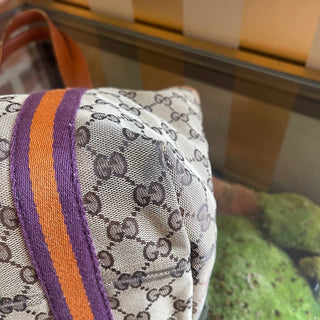 GUCCI GG Canvas Web Jolicoeur Tote