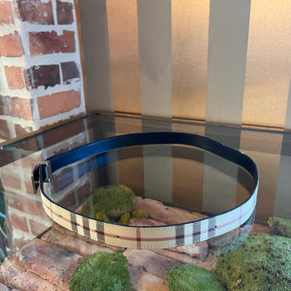 BURBERRY Coated Canvas Nova Check Belt SZ 40/100 (Large)