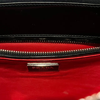 PRADA Galleria Black Patent Lux Leather Tote Bag