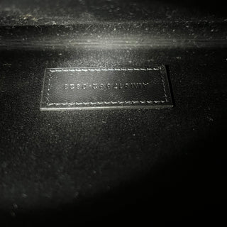 SAINT LAURENT YSL Monogram Grained Leather Flap Clutch Bag