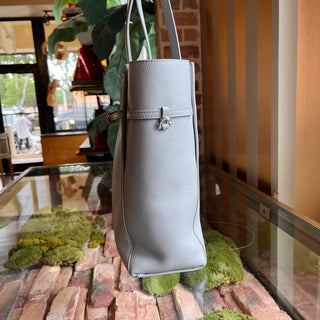 GIVENCHY Voyou North South Small Light Grey Calfskin Tote