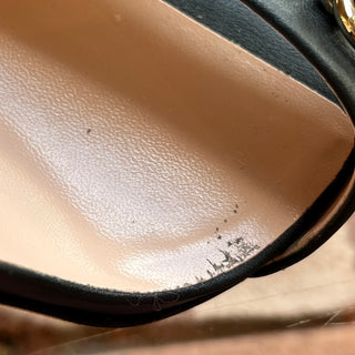 GUCCI Horsebit Black Leather Heels SZ 37 (US 7)