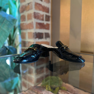 PRADA Black Patent Leather Slip On Loafers SZ 36 (US 6)