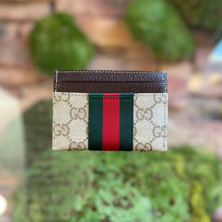 GUCCI GG Monogram Canvas Card Wallet