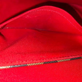 LOUIS VUITTON Croisette Damier Ebene Canvas Top Handle Bag