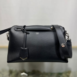 FENDI "By the Way" Medium Black Boston Bag