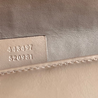 GUCCI GG Marmont Medium Beige Chevron Matelassé Leather Shoulder Bag