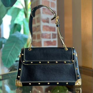 LOUIS VUITTON Le Talentueux Navy Suhali Leather Shoulder Bag
