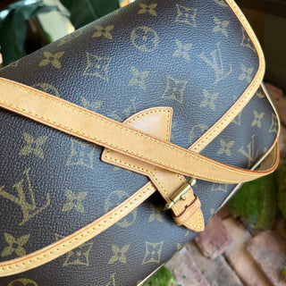LOUIS VUITTON Diane Vintage Brown Monogram Canvas Crossbody Bag