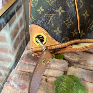 LOUIS VUITTON Galleria PM Brown Monogram Canvas Hobo Bag