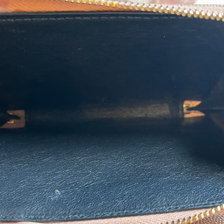 SAINT LAURENT Cassandre Matelassé Dark Beige Grain De Poudre Leather Compact Wallet