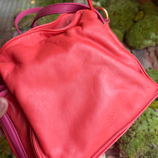 LOEWE Flamenco Small Pink Leather Crossbody Bag