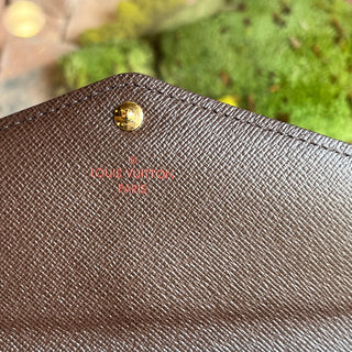 LOUIS VUITTON Sarah Damier Ebene Canvas Wallet