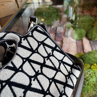 VALENTINO Le Troisieme Mini Toile Iconographe Goatskin Shopping Bag