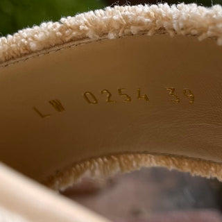 LOUIS VUITTON Maya Beige Platform Sandals SZ 39 (US 9)