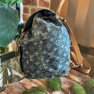 LOUIS VUITTON Sac A Dos Blue Denim Backpack