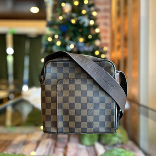 LOUIS VUITTON Olav PM Damier Ebene Canvas Crossbody Bag