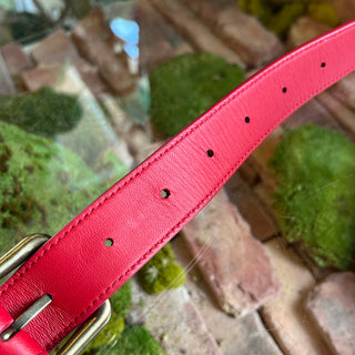 BOTTEGA VENETA Red Nappa Intrecciato Belt Bag
